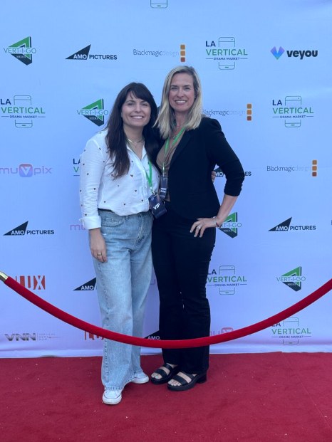 Natalie Gergely and Alison Bonn at the LA Vertical Drama Market